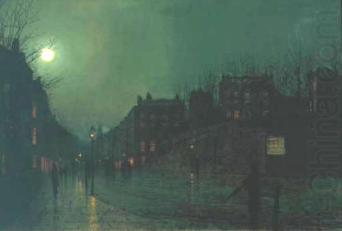 Atkinson Grimshaw View of Heath Street by Night china oil painting image